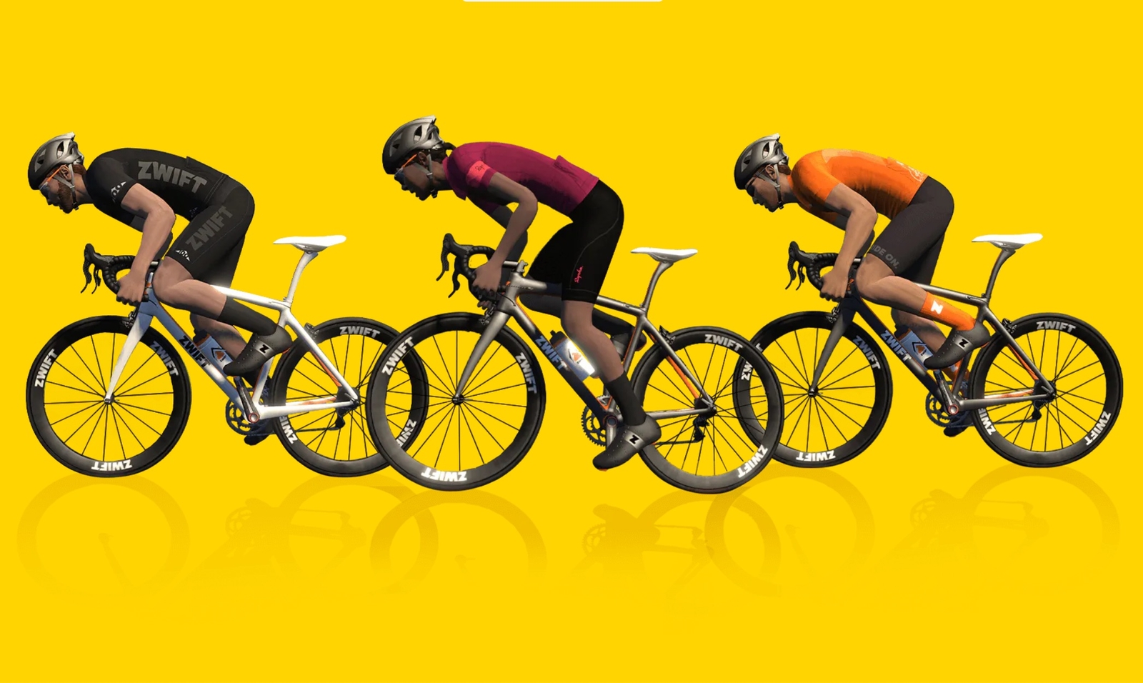 SAME, BUT DIFFERENT: Det handler om å komme først til mål også på Zwift, men hvordan du gjør det er høyst ulikt. 