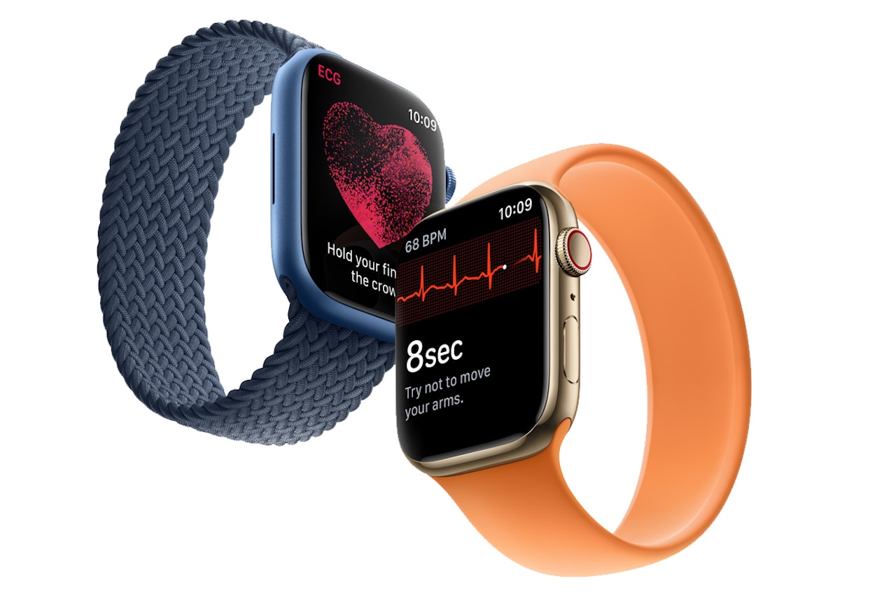 NY KLOKKE: Apple Watch oppdaterer med flere nyheter for syklister. Foto: Apple Apple Watch 7