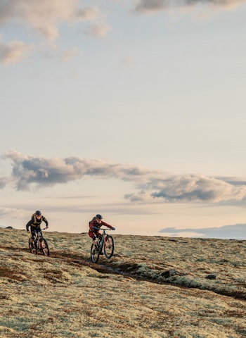 STI-HIMMEL: Alvdal kan kanskje gå litt under radaren for mange, men stopper du med stisykkelen her kan du finne gull. Foto: Magnus Furset stisykling alvdal stipatruljen