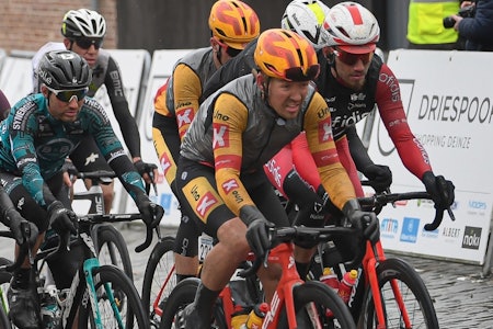 VISTE STYRKE IGJEN: Kristoffer Halvorsen, her avbildet i onsdagens Nokere Koerse, var igjen med på notene i Bredene Koksijde Classic. Foto: Mario Stiehl VISTE STYRKE IGJEN: Kristoffer Halvorsen, her avbildet i onsdagens Nokere Koerse, var igjen med på notene i Bredene Koksijde Classic. Foto: Mario Stiehl