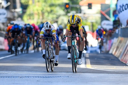 I PRAKTSLAG: Wout van Aert har vært i fyr og flamme etter at sesongen startet opp igjen. Foto: Cor Vos. 