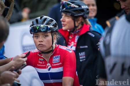 STERK PRESTASJON: Susanne Andersen ble nummer syv i sitt første seniormesterskap. Foto: Henrik Alpers. STERK PRESTASJON: Susanne Andersen ble nummer syv i sitt første seniormesterskap. Foto: Henrik Alpers.