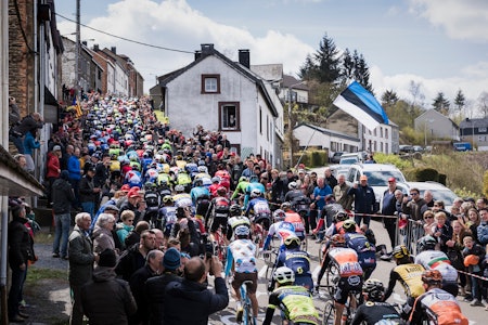 IKONISK: Liège-Bastogne-Liège på Côte Saint Roche i Houffalize. Foto: Kristof Ramon IKONISK: Liège-Bastogne-Liège på Côte Saint Roche i Houffalize. Foto: Kristof Ramon