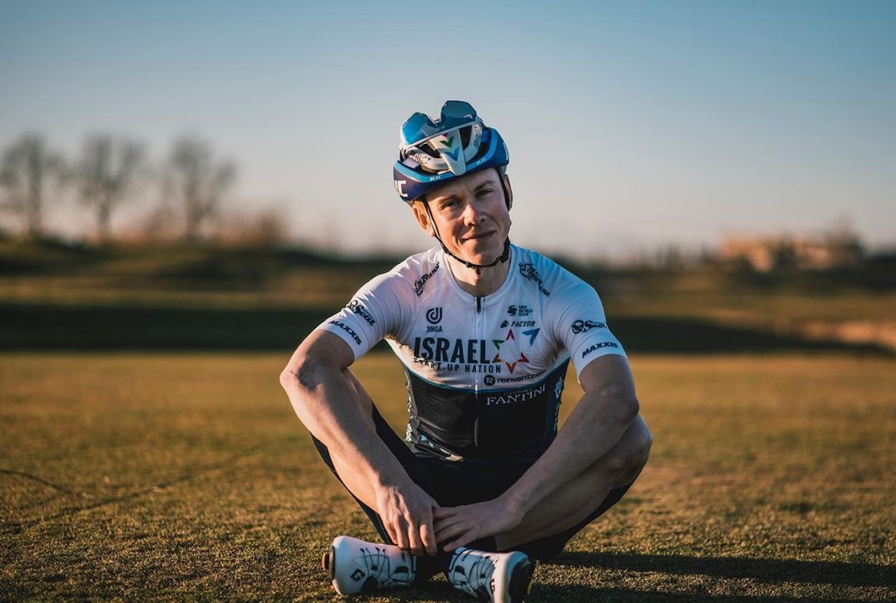 I NYE KLÆR: Carl Fredrik Hagen har byttet ut Lotto Soudal-drakten med Israel Start-Up Nations. Foto: Noa Arnon/Israel Start-Up Nation Carl Fredrik Hagen har byttet ut Lotto Soudal-drakten med Israel Start-Up Nations. Foto: Noa Arnon/Israel Start-Up Nation