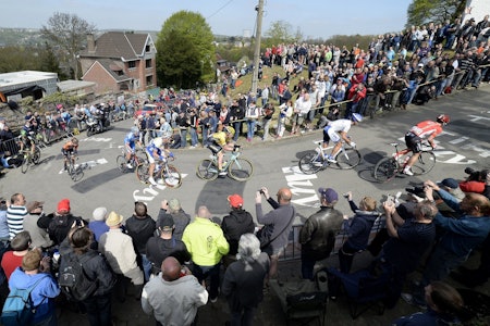 SYKLINGENS LENGSTE KILOMETER: Mur de Huy er en bakke for seg selv. Foto: Cor Vos.  SYKLINGENS LENGSTE KILOMETER: Mur de Huy er en bakke for seg selv. Foto: Cor Vos.