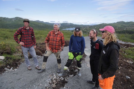STISYKLING PÅ HØGEVARDE: Lengst syd i Hallingdal skal det bygges sykkelstier. Foto: Høgevarde AS stibygging stisykling høgevarde