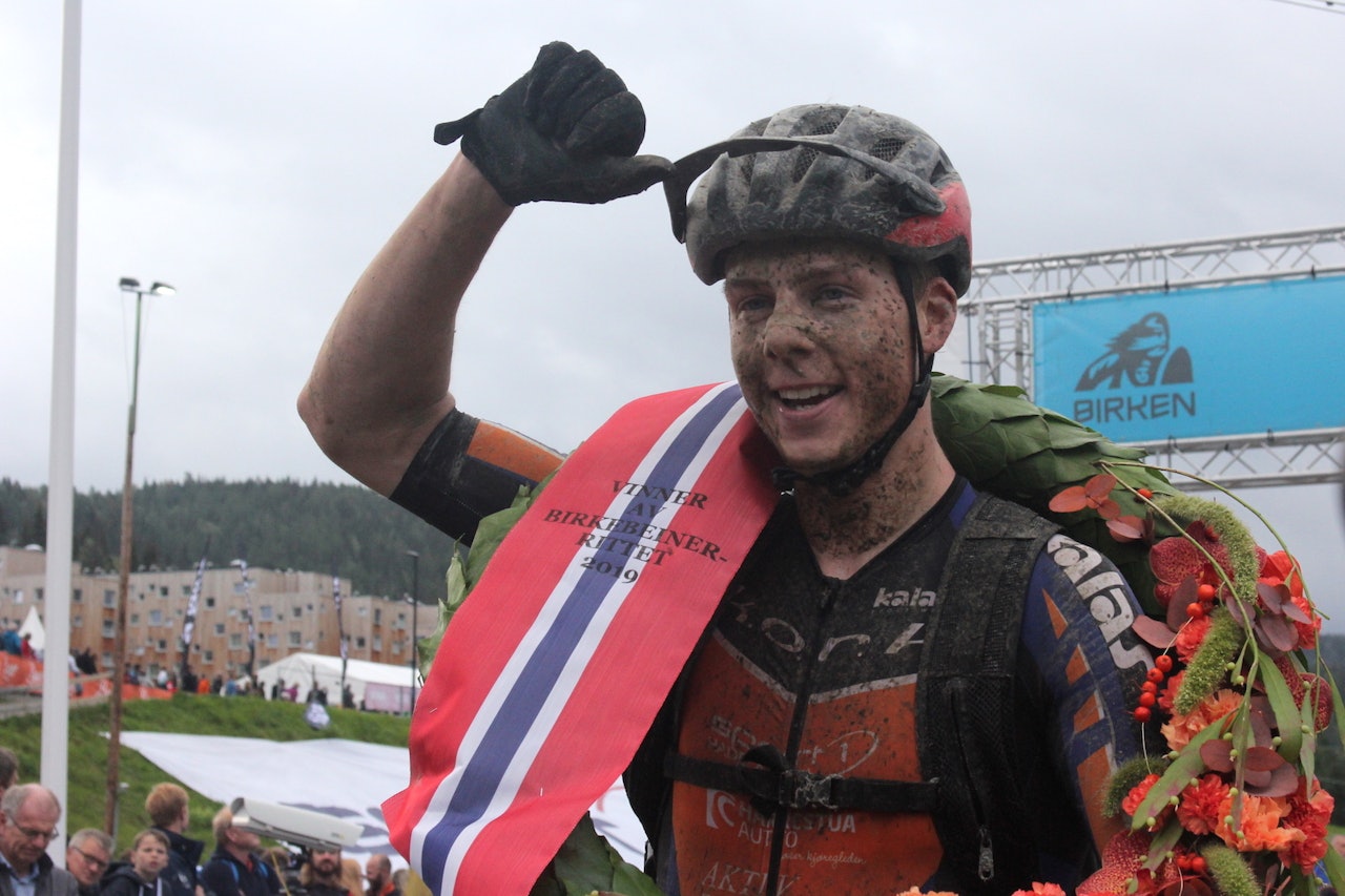 OUTSIDER I BIRKEN: Eskil Evensen-Lie var en outsider til seieren i Birkebeinerrittet, men comeback-kanonen hadde marginene på sin side. Foto: Ingeborg Scheve birken birkebeinerrittet