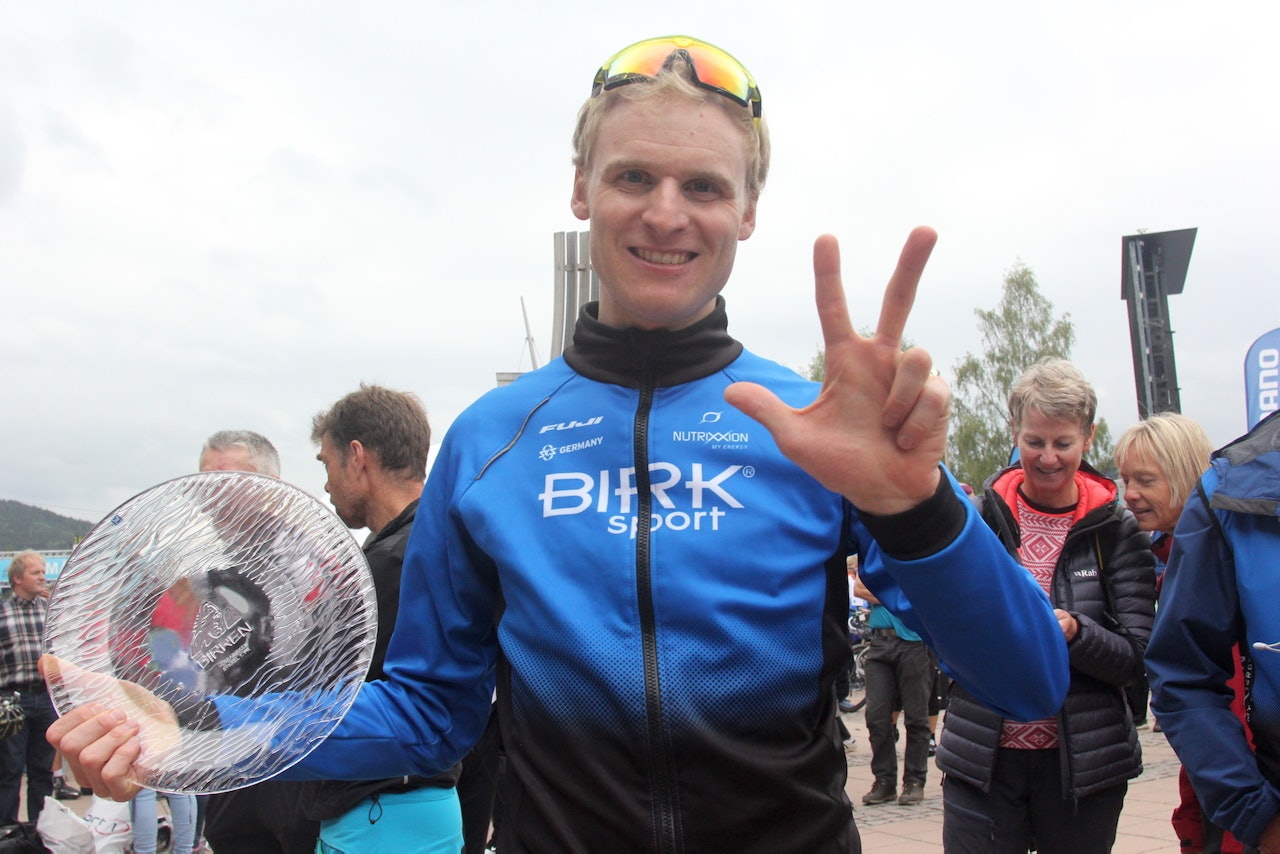 Lars Granberg tok sin tredje strake seier i UltraBirken. Foto: Ingeborg Scheve