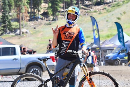 Zakarias Blom Johansen slet seg til 16 plass på Enduro World Series runden i Northstar i California i helga, men har nå topp-10 sammenlagt innen rekkevidde. Foto: Cube Action Team