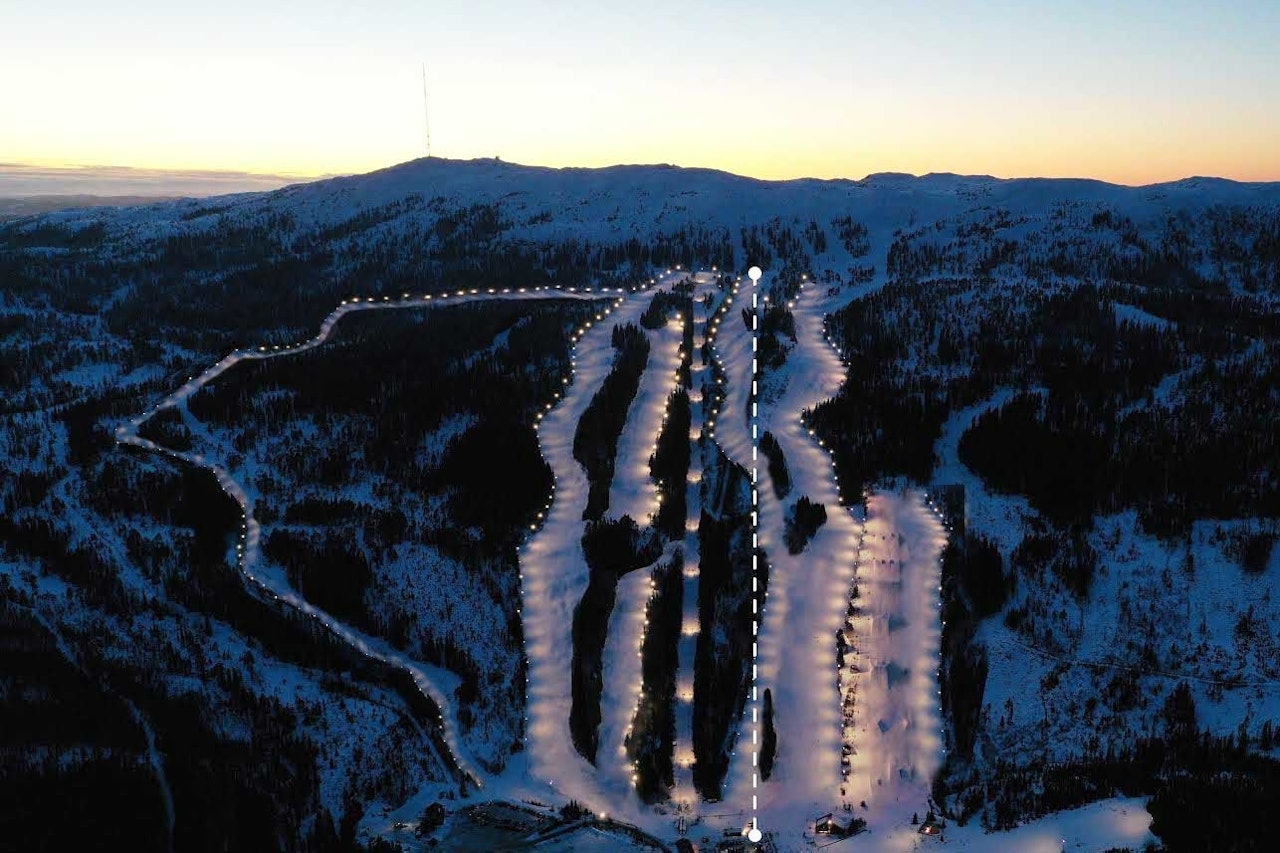 stisykling vassfjellet skisenter vinterpark heis heisbasert