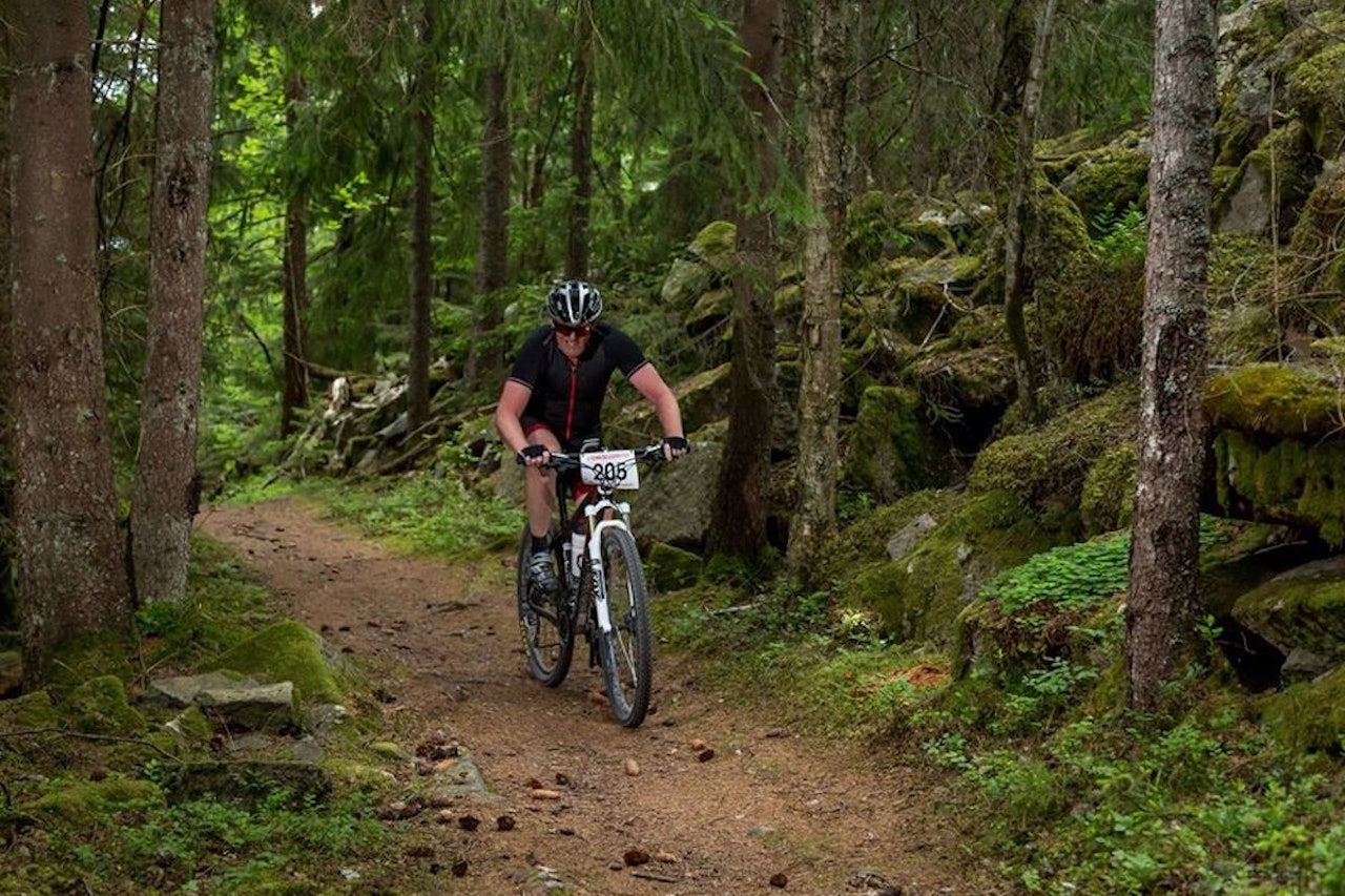 Det 46 kilometer lange Steinhoggerrittet ved Halde har i år enda mer sti. Foto: Kenneth Asbjørnsen EventFotografene Steinhoggerrittet
