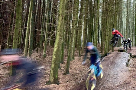 MÅ RIVES: Syklistene og stibyggerne får ikke fornyet leieavtalen for området der de har bygget Njå Bike Park. Fra mandag er det over og ut. Foto: Terrengavdelingen Njå Bike Park må rives