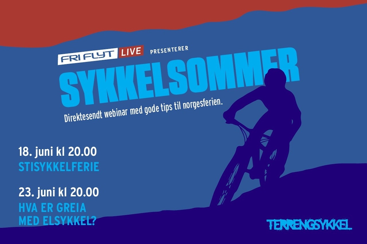 TIPS TIL SYKKELFERIE: Få sykkelferien servert på sølvfat på vårt live-webinar om stisykling i Norge.