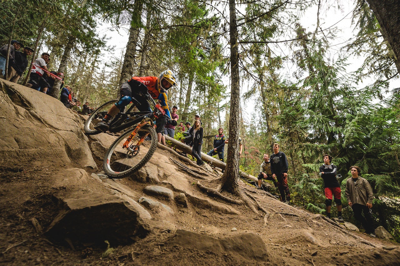 Zakarias Blom Johansen leverte en av sesongens sterkeste ritt under helgas Enduro World Series-runde i Whistler i Canada. Foto: Chris Pilling Zakarias Blom Johansen leverte en av sesongens sterkeste ritt under helgas Enduro World Series-runde i Whistler i Canada. Foto: Chris Pilling