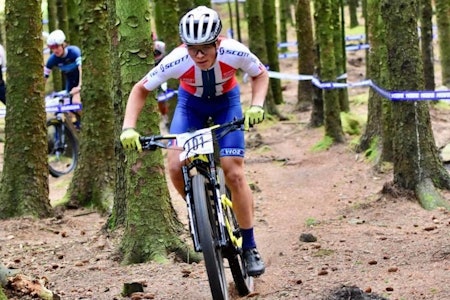 FINPUSS FØR VM: William Høines Larsen vant Norgescuprunden på Skullerud som siste ritt før VM i Italia kommende uke. Foto: Hans Georg Foss William Høines Larsen vant Norgescuprunden på Skullerud