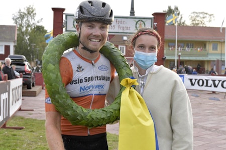 OVERRASKET ELITEN: Kristian Klevgård fra IK Hero vant Cykelvasan med overlegen margin. Foto: Vasaloppet Kristian Klevgård fra IK Hero vant Cykelvasan