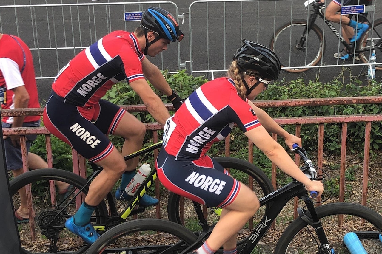 Torjus Bern Hansen og Ingrid Sofie Bøe Jacobsen var beste norske på sprint-EM i Brno i Tsjekkia fredag kveld. Foto: Gjertrud Bø Torjus Bern Hansen og Ingrid Sofie Bøe Jacobsen var beste norske på sprint-EM i Brno i Tsjekkia fredag kveld. Foto: Gjertrud Bø