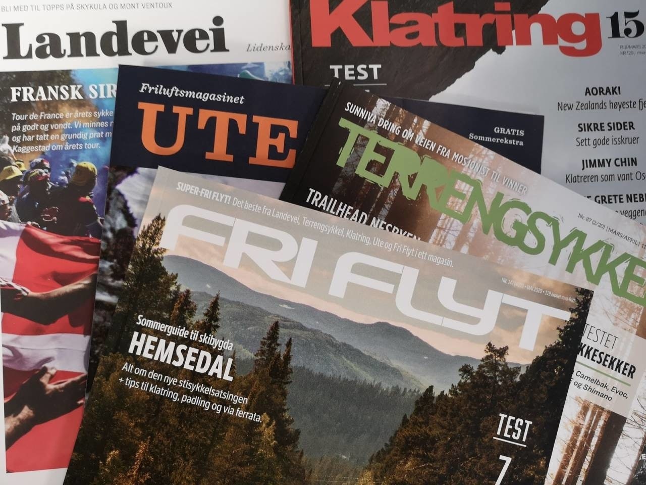 DIGITALT: Fremover vil du finne Terrengsykkel som en del av Fri Flyt på papir. På nett blir vi enda bedre. Foto: Gunhild Soldal terrengsykkel papir digitalt abonnement