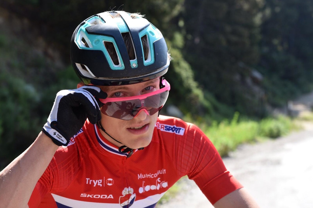Anders Johannessen syklet inn til ny karrierebeste i verdenscupen i Les Gets i Frankrike i dag. Foto: Eddy Knudsen Storsæter