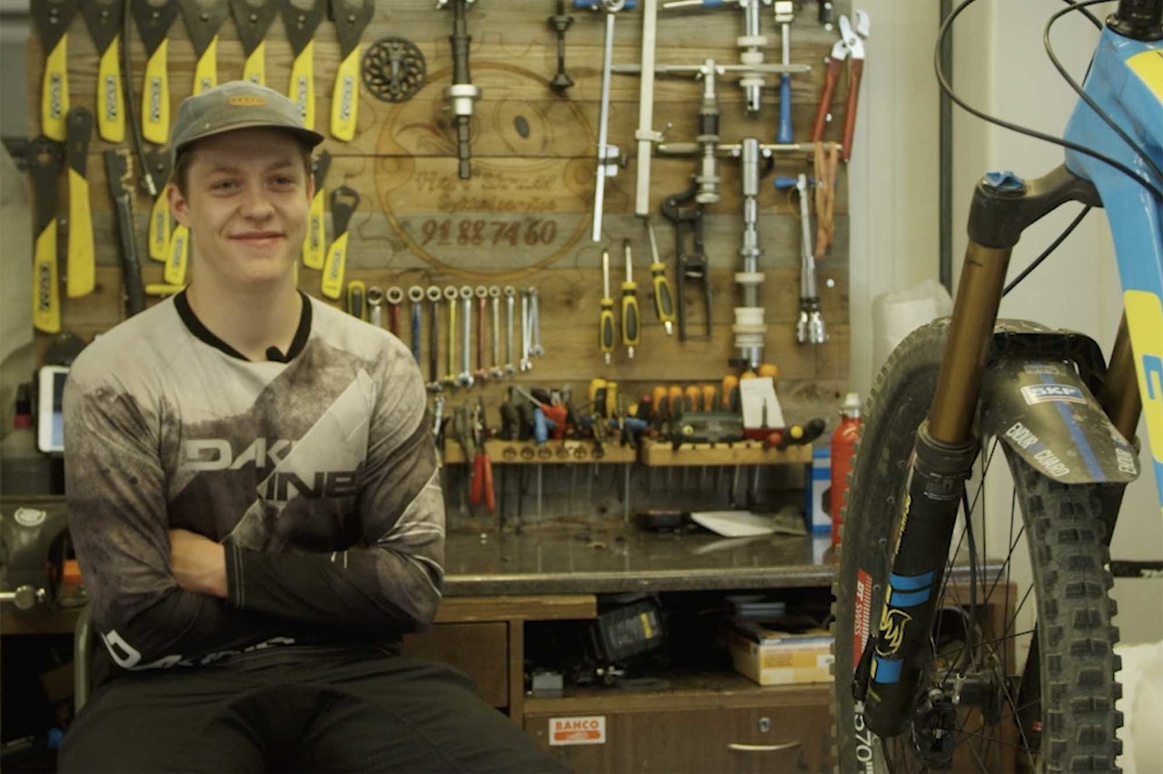 VIL VINNE NM: Utforsyklist Sindre Rustand vil helst bli landets beste i utforsykling. Foto: Vegard Breie sindre rustan utforsykling dedikasjon