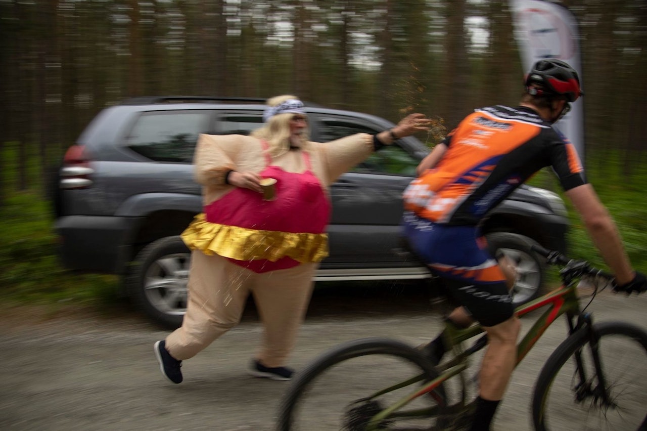 Eskil Evensen-Lie underveis på dagens etappe. Foto: Trans-Østerdalen