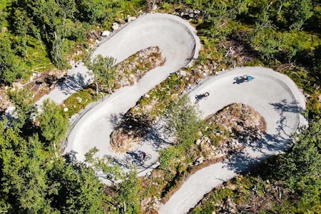 SIGNATURSTI: Mange doseringer og mye flyt er stikkordene for den nye stien på Geilo. Foto: Lars Storheim geilo stisykling flow motion