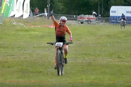 NM-GULL: Helene Marie Fossesholm vant rundbane-NM 2021 med drøyt 20 sekunders margin. Foto: Skjermdump Fossesholm vant rundbane-NM 2021