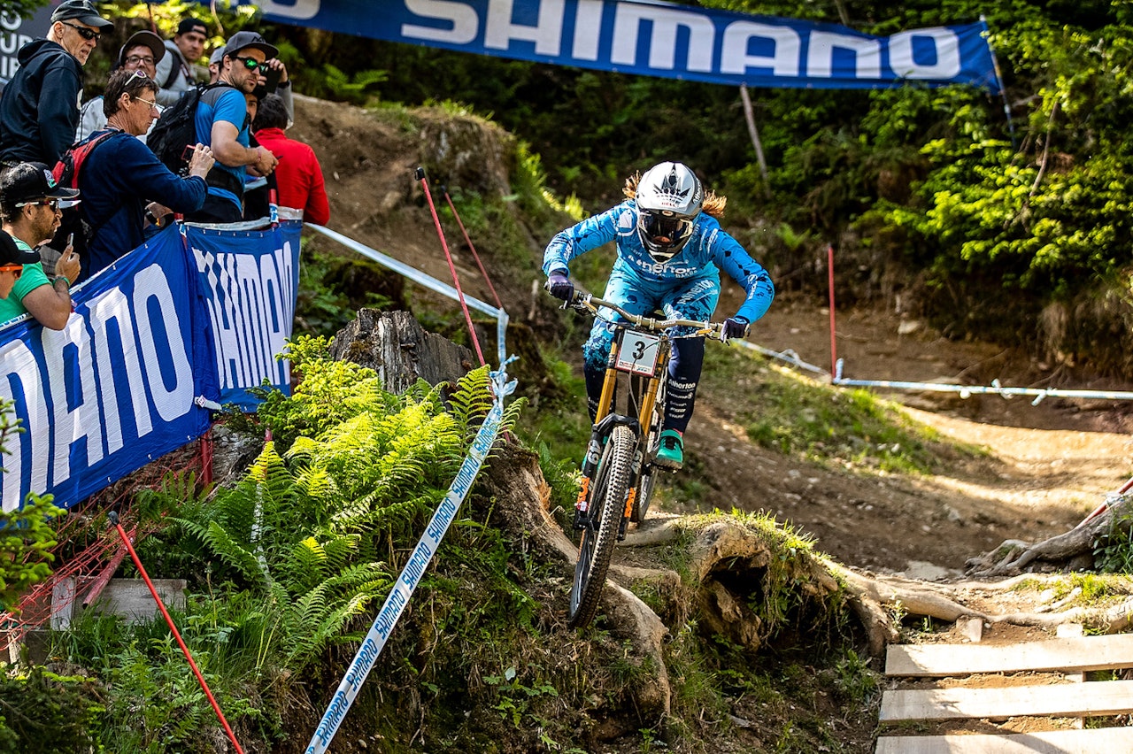Mille Johnset tok sin tredje pallplass av tre mulige denne sesongen under verdenscuprunden i Leogang i Østerrike på søndag. Foto: Sven Martin Mille Johnset tok sin tredje pallplass av tre mulige denne sesongen under verdenscuprunden i Leogang i Østerrike på søndag. Foto: Sven Martin