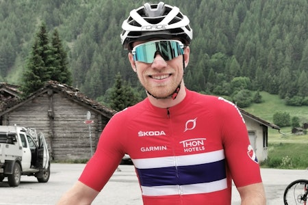SKUFFET: Ole Hem kom på 38. plass i maraton-EM i Sveits. 20.juni. Foto: Privat Ole Hem maraton-EM 2021