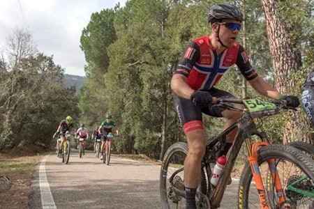 Roar Sollie syklet inn til fjerdeplass på dronningetappen i Andalucia Bike Race. Foto: Privat Roar Sollie på fjerdeplass på dronningetappen i Andalucia Bike Race