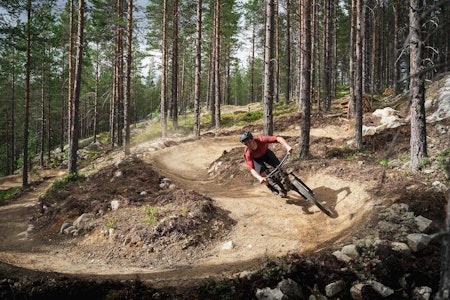 NY STI I NESBYEN: Trytetrøkket er det siste tilskuddet til stisykling i Nesbyen. Foto: Lars Storheim trytetrøkket nesbyen sykling stisykling