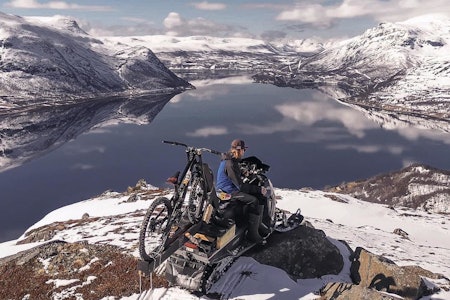 Mads "Makken" Haugen har syklet i Alta. Det ble mer utfordrende enn han hadde forventet. Foto: Tor Ole Larsen