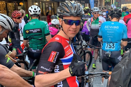 Roar Sollie har tatt et steg opp på resultatlistene hver dag så langt i Andalucia Bike Race. Foto: Privat Roar Sollie i Andalucia Bike Race