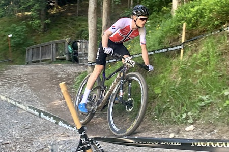 FORMSTIGNING: Erik Hægstad hadde 11. raskeste tid på den siste runden i verdenscupen i Leogang søndag ettermiddag. Foto: Eddy Knudsen Storsæter Erik Hægstad nummer 26 på verdenscuprunden i Leogang