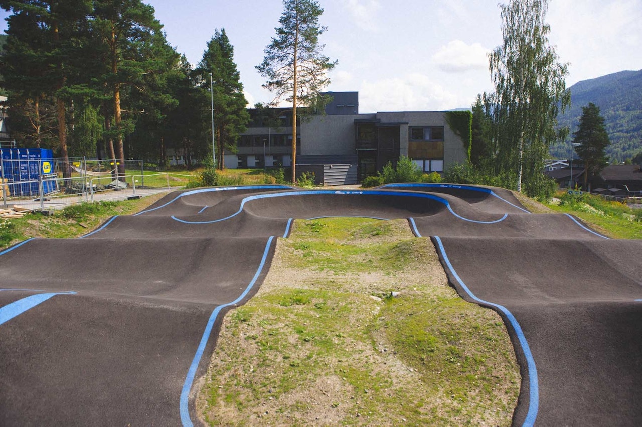 PEN: Pumptracken på Gol er både pent og solid bygd. Foto: Kristoffer H. Kippernes