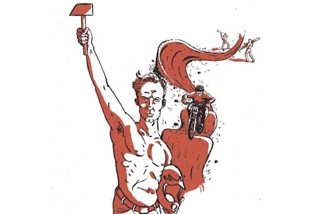 LØYPELAGER: Når terrengsyklister bygger løyper beregnet på terrengsykling kan det bli riktig så moro. La oss bygge mer, men spør om lov og søk om støtte først. Illustrasjon: Didrik Magnus-Andresen kommentar stisykling