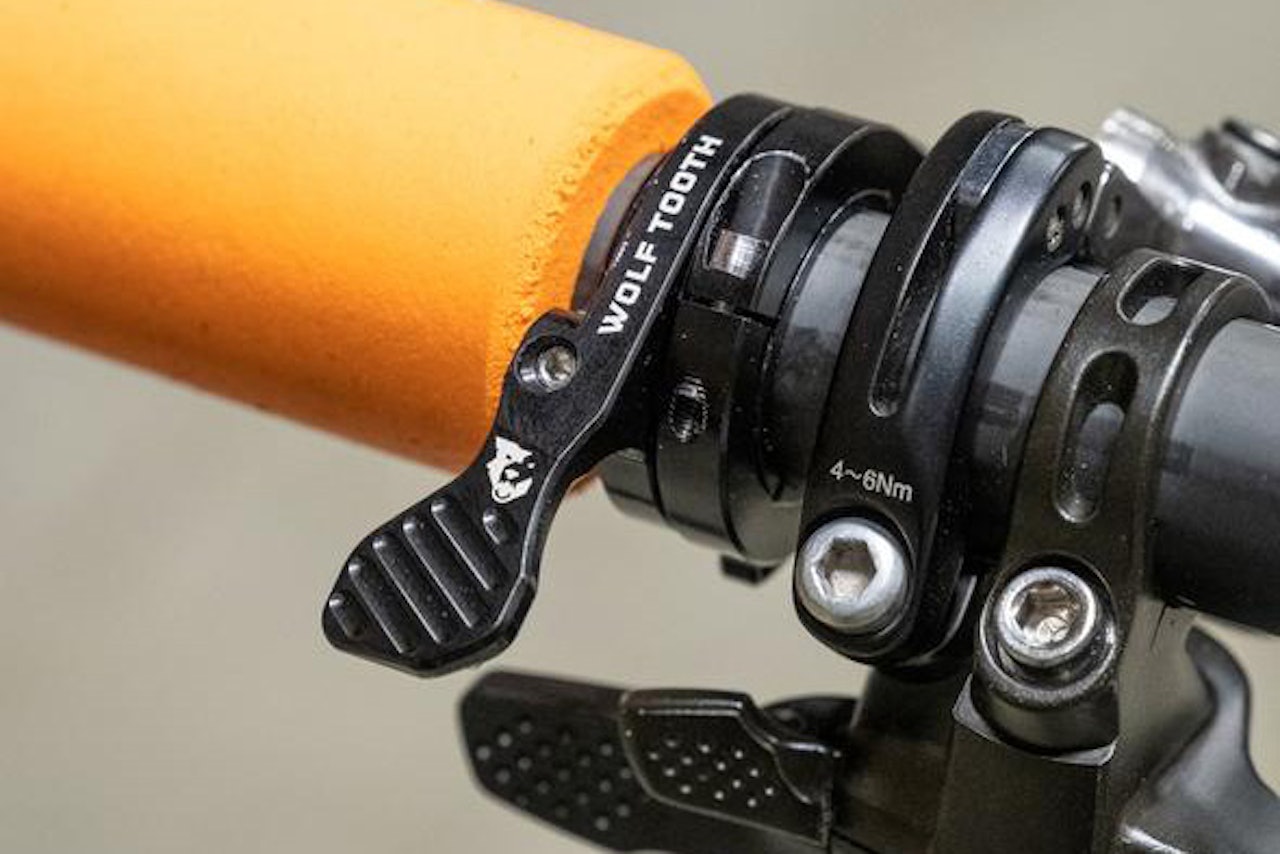 PROBLEMLØSER: ReMote BarCentric-hendelen er lagd for å løse utfordringer med mange brytere på styret. Foto: Wolftooth PROBLEMLØSER: ReMote BarCentric-hendelen er lagd for å løse utfordringer med mange brytere på styret. Foto: Wolftooth