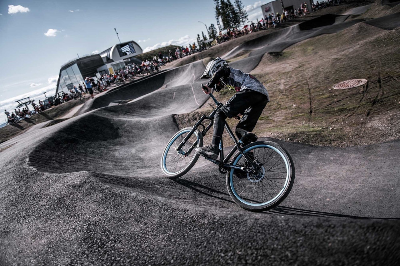 PUMPTRACK: Nå kommer det en egen pumptrack-cup med konkurranser i Norge. Foto: Gisle Johnsen norwegian pump track series