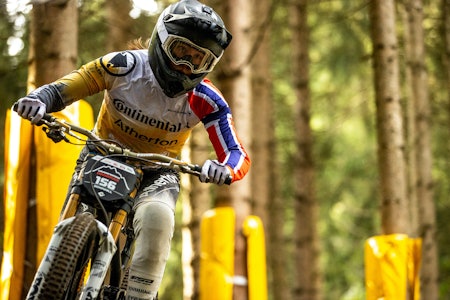 Mille Johnset kom på niendeplass i utforkonkurransen under Crnakworx Innsbruck på søndag. Foto: Sven Martin Mille Johnset crankworx