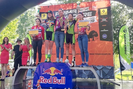 Gunn-Rita Dahle Flesjå vant maratonrittet Prima Evadare i Romania på søndag. Foto: Arrangøren Gunn-Rita Dahle Flesjå vant maratonrittet Prima Evadare i Romania på søndag. Foto: Arrangøren