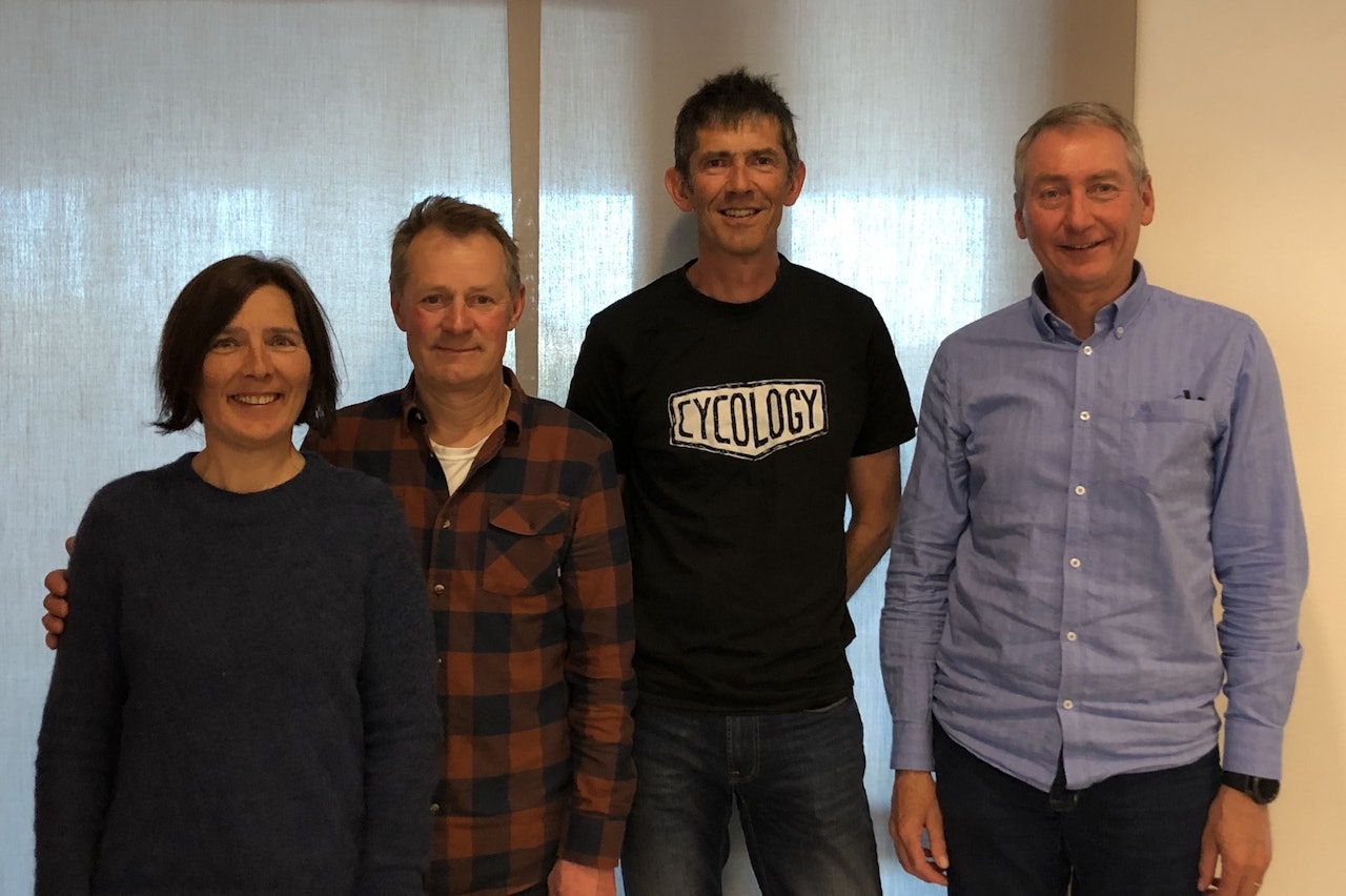 Disse styrer NOTS Asker: Ann-Christin Sørensen, Morten Jørgensen, Christian Cleve-Hansen og leder Ingvar Fleten. Foto: Lars Thomte