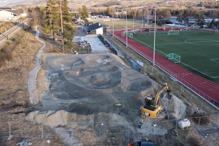 Pumptracken på Vinstra ligger perfekt plassert