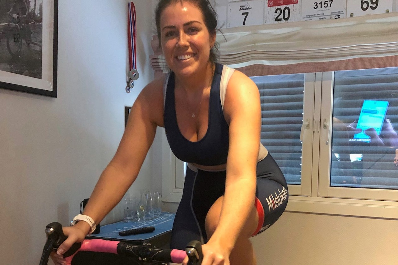 Kristin Bye Weyer-Larsen, som var en del av Team Terrengsykkel 2018, er glad i rulleøkter og sykler aller helst korte, harde og mange intervaller. 