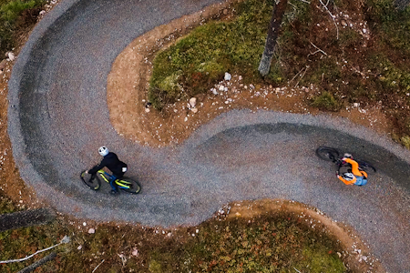 I løpet av 2018-sesongen er det registrert over 200 000 runder i Trysil Bike Arena. Det er 30 prosent mer enn i fjor. Foto: Fredrik Otterstad