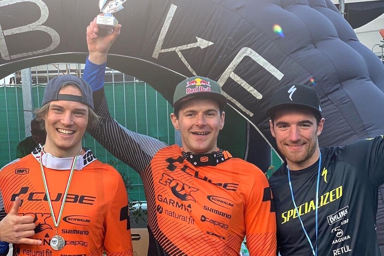 Zxakarias Blom Johansen ble nummer to på siste oppkjøringsritt mot Enduro World Series neste måned. Foto: Privat Zxakarias Blom Johansen ble nummer to på siste oppkjøringsritt mot Enduro World Series neste måned. Foto: Privat