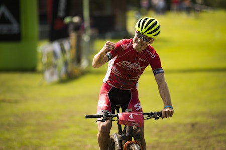 Ole Hem var godt fornøyd med å forsvare fjorårsseieren i Terrengsykkelrittet. Foto: Snorre Veggan Ole Hem var godt fornøyd med å forsvare fjorårsseieren i Terrengsykkelrittet. Foto: Snorre Veggan