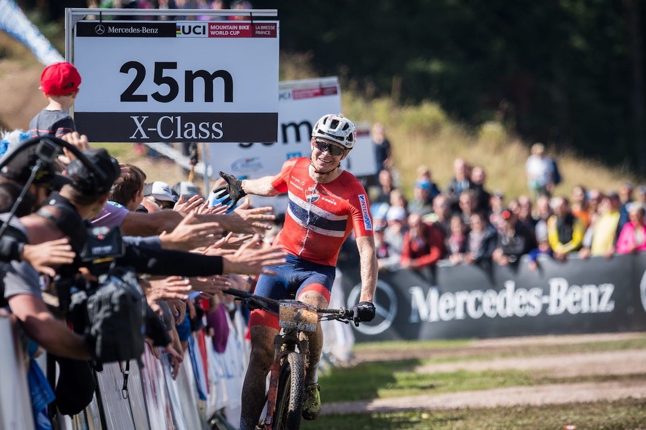 Petter Fagerhaug havnet akkurat utenfor pallen i U23-VM i Lenzerheide i Sveits. Foto NCF Petter Fagerhaug havnet akkurat utenfor pallen i U23-VM i Lenzerheide i Sveits. Foto NCF