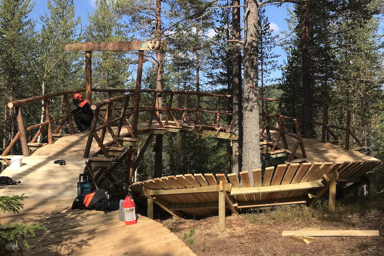 Miss Piggy er smekkfull av store, bygde Northshore-elementer, inkludert en 360-graders grisehale. Foto: Fredrik Otterstad Miss Piggy er smekkfull av store, bygde Northshore-elementer, inkludert en 360-graders grisehale. Foto: Fredrik Otterstad