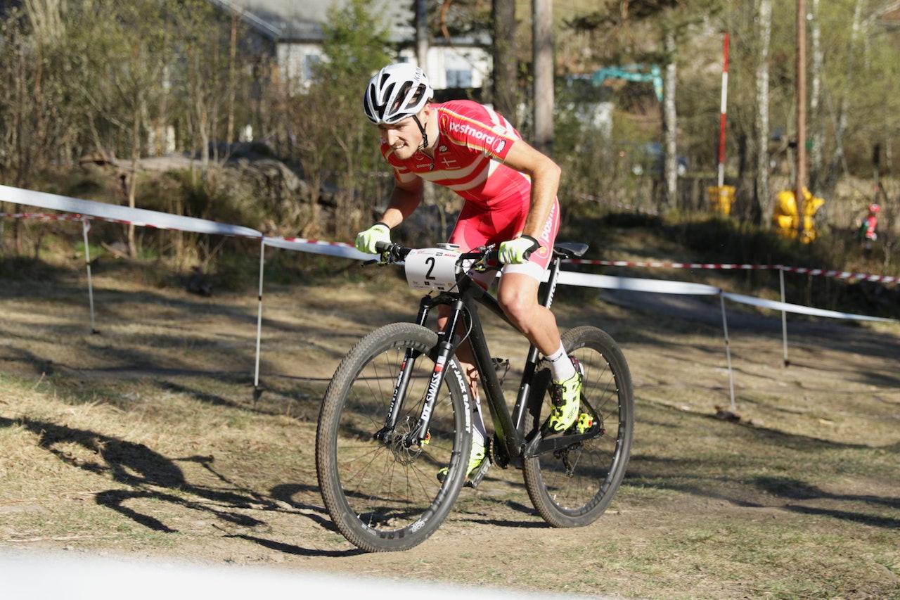 Danske Sebastian Fini tok seieren på temporittet med 0.4 sekunders margin til Petter Fagerhaug på andreplass. Foto: Bengt Ove Sannes Danske Sebastian Fini tok seieren på temporittet med 0.4 sekunders margin til Petter Fagerhaug på andreplass. Foto: Bengt Ove Sannes