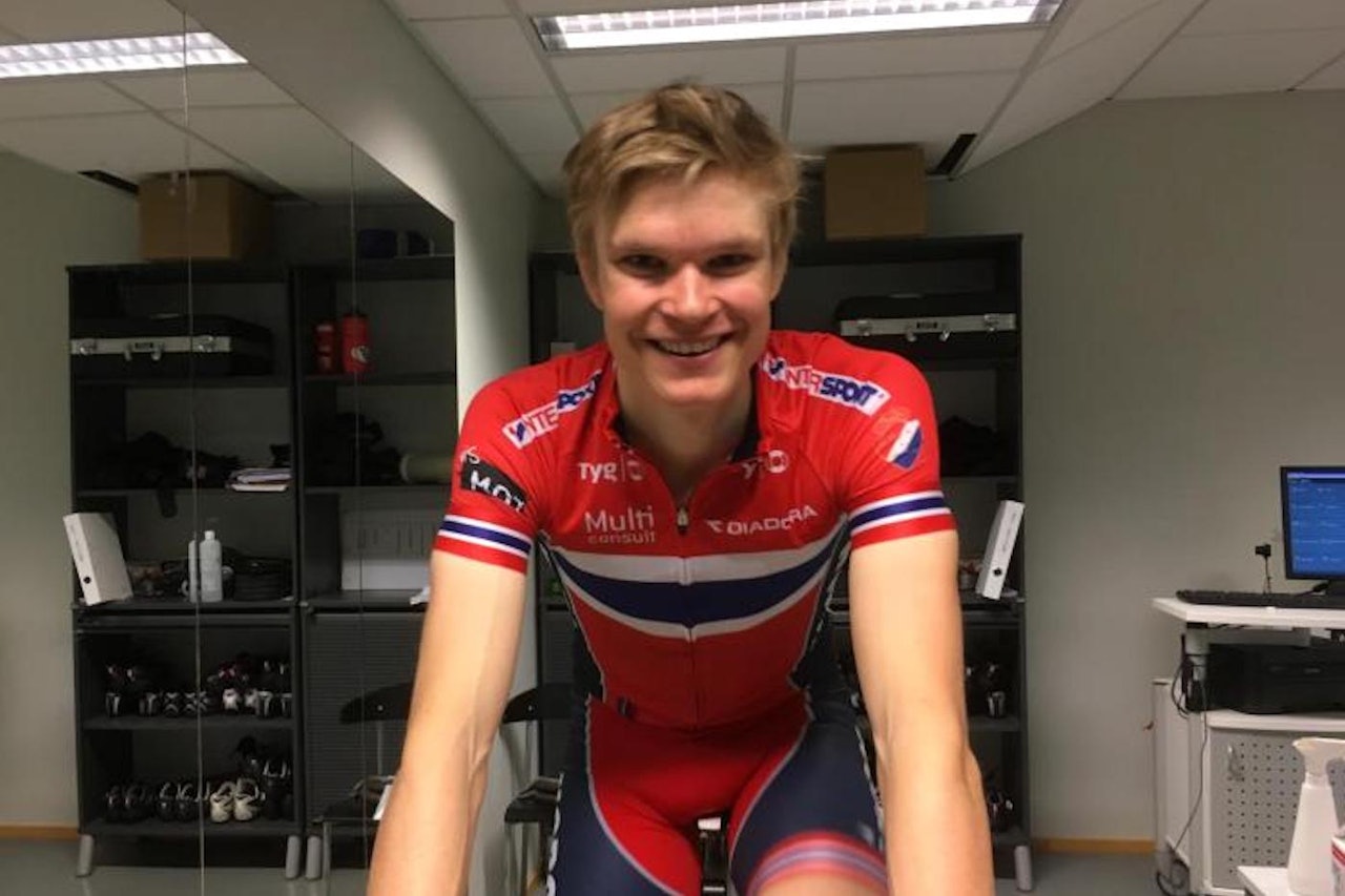 Petter Fagerhaug er en av fire ryttere som sykler på det norske terrengslandslaget under verdenscupåpningen i Sør-Afrika 10.mars. Foto: NCF